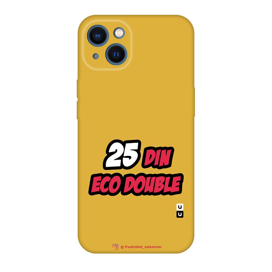 25 Din Eco Double Mustard Yellow Original Polycarbonate Back Case for iPhone 13