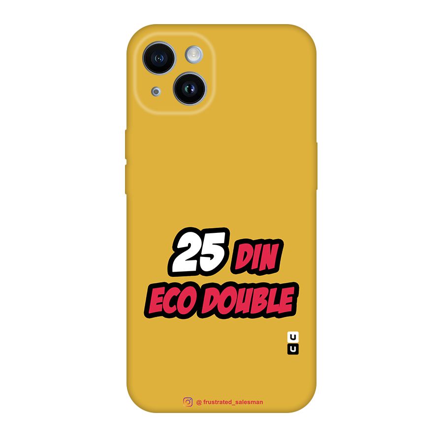 25 Din Eco Double Mustard Yellow Original Polycarbonate Back Case for iPhone 14