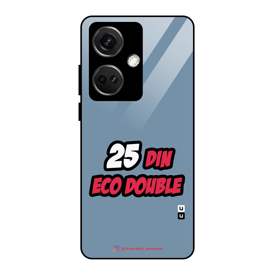 25 Din Eco Double SteelBlue Glass Back Case for OnePlus Nord CE 3 5G