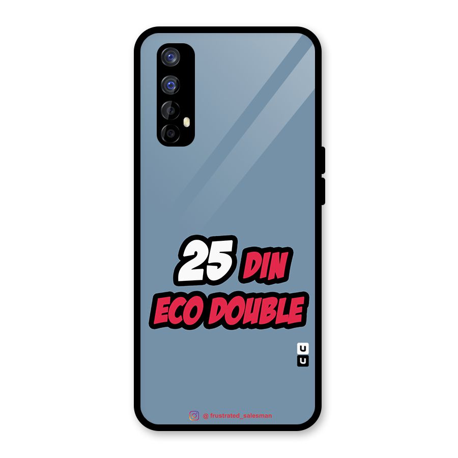 25 Din Eco Double SteelBlue Glass Back Case for Realme Narzo 20 Pro