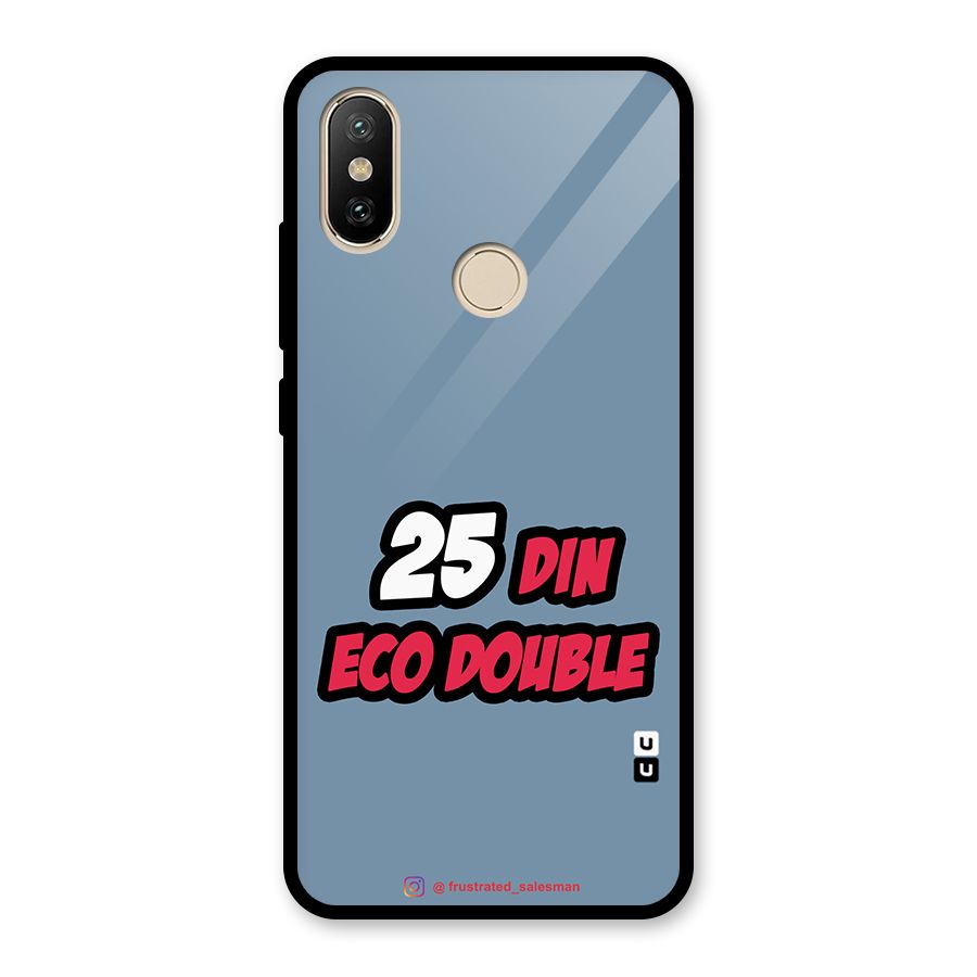 25 Din Eco Double SteelBlue Glass Back Case for Redmi A2