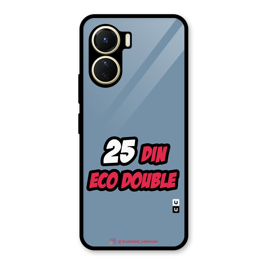 25 Din Eco Double SteelBlue Glass Back Case for Vivo Y56