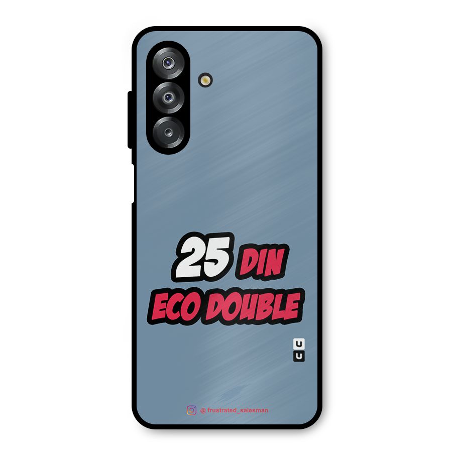 25 Din Eco Double SteelBlue Metal Back Case for Galaxy A26