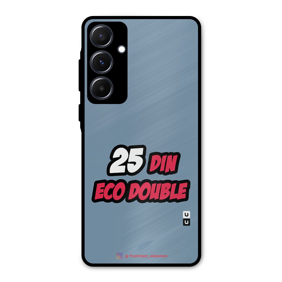 25 Din Eco Double SteelBlue Metal Back Case for Galaxy A55