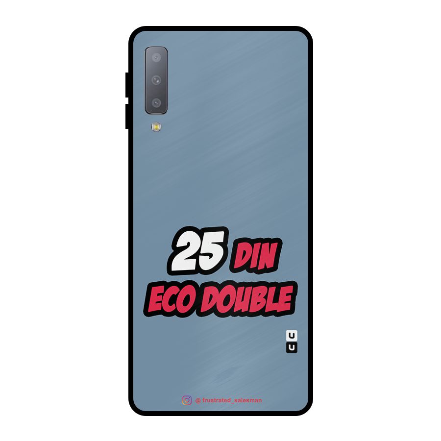 25 Din Eco Double SteelBlue Metal Back Case for Galaxy A7 (2018)
