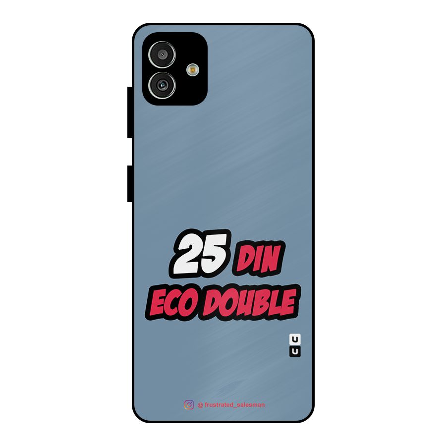 25 Din Eco Double SteelBlue Metal Back Case for Galaxy M13 5G