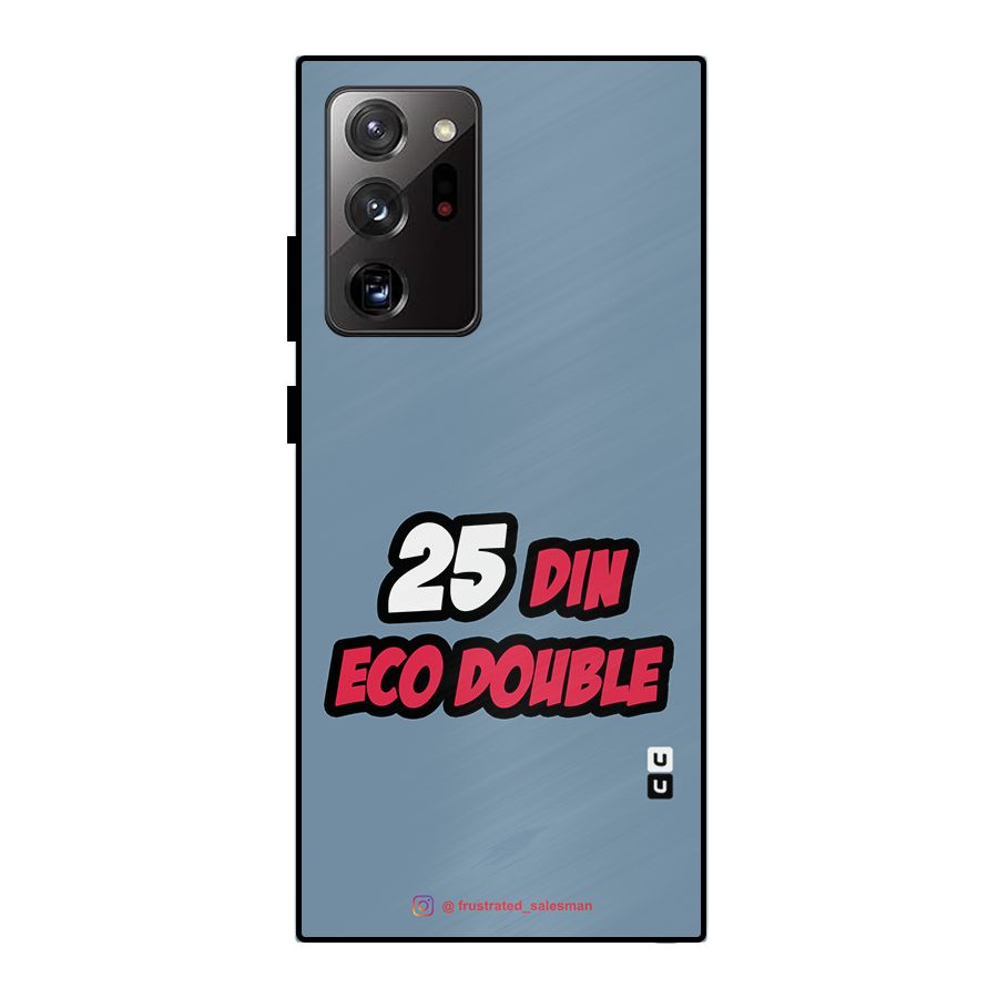 25 Din Eco Double SteelBlue Metal Back Case for Galaxy Note 20 Ultra