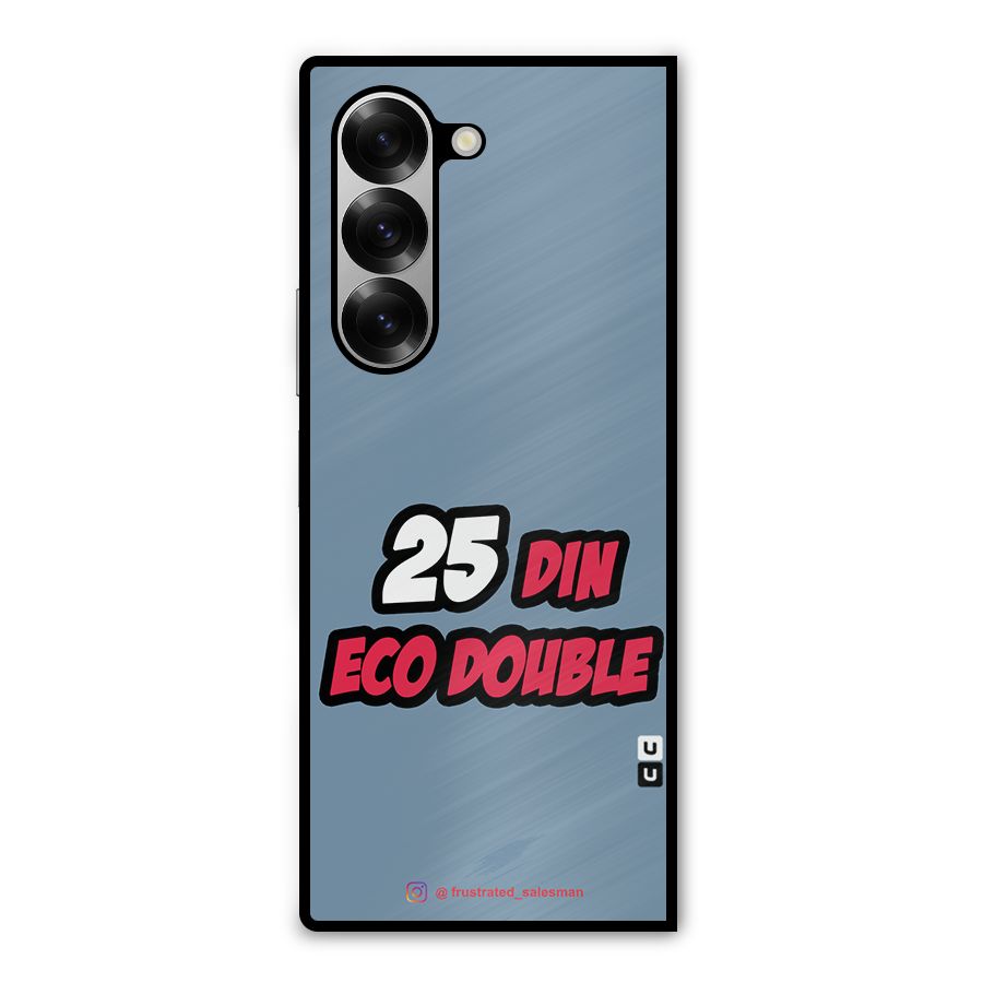 25 Din Eco Double SteelBlue Metal Back Case for Galaxy Z Fold6