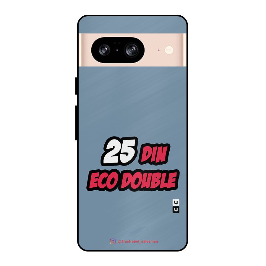 25 Din Eco Double SteelBlue Metal Back Case for Google Pixel 8