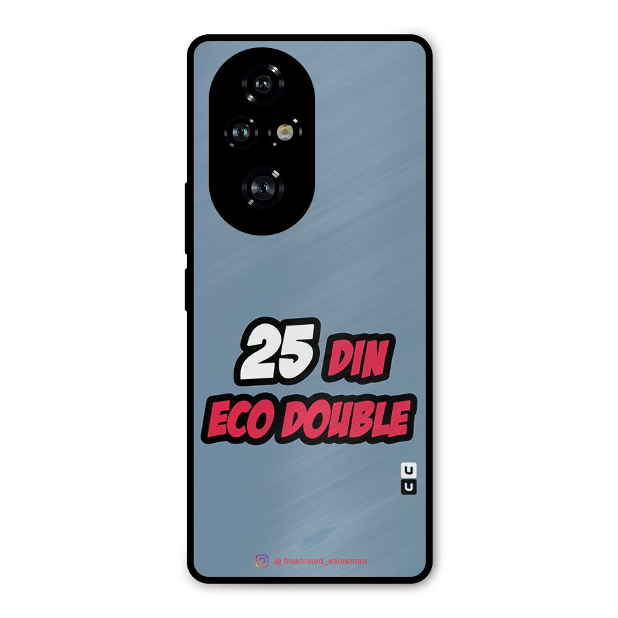 25 Din Eco Double SteelBlue Metal Back Case for Honor 200 Pro
