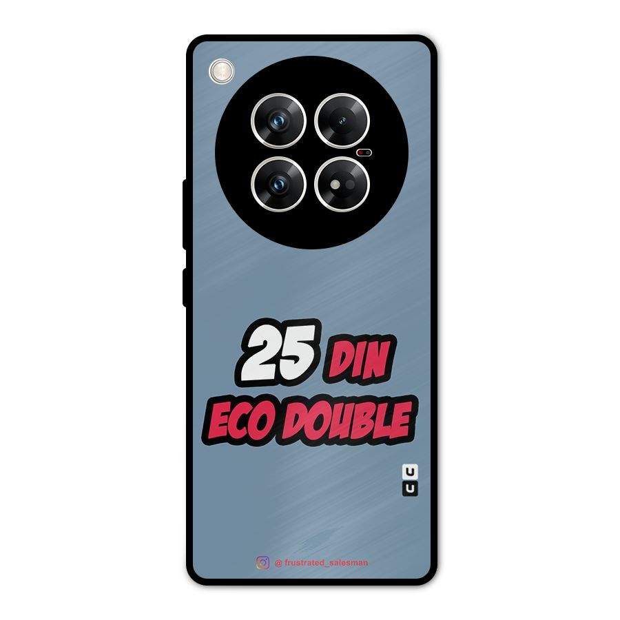 25 Din Eco Double SteelBlue Metal Back Case for Infinix Zero 40 5G
