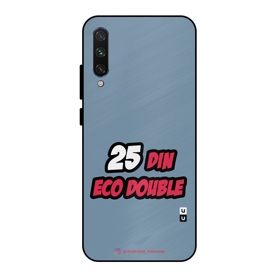 25 Din Eco Double SteelBlue Metal Back Case for Mi A3