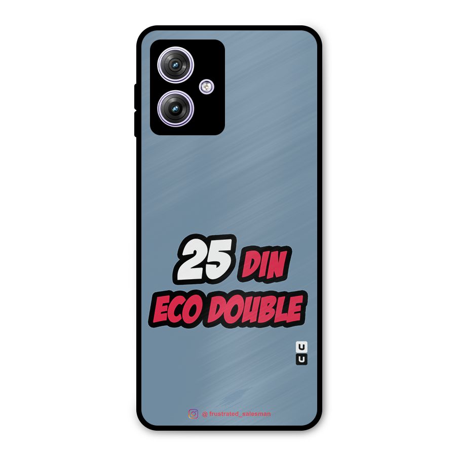 25 Din Eco Double SteelBlue Metal Back Case for Moto G64