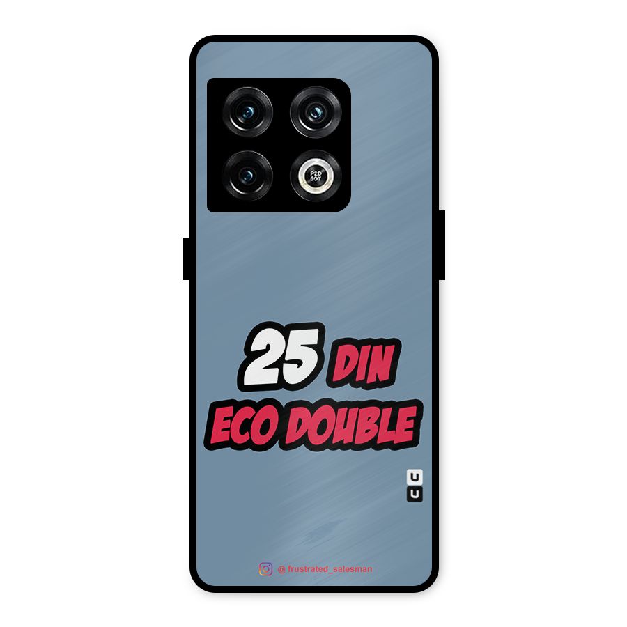 25 Din Eco Double SteelBlue Metal Back Case for OnePlus 10 Pro 5G