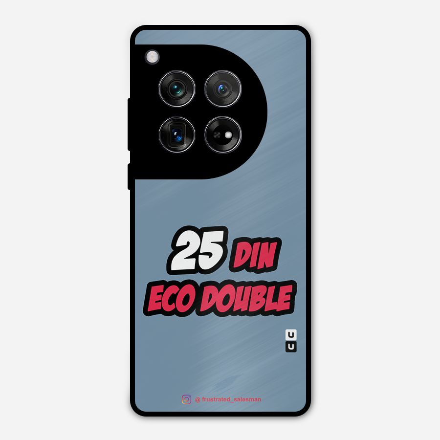 25 Din Eco Double SteelBlue Metal Back Case for OnePlus 12