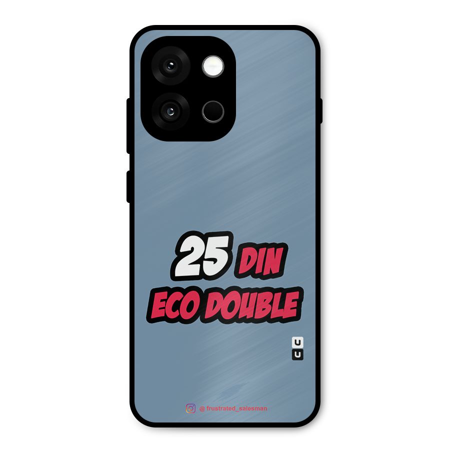 25 Din Eco Double SteelBlue Metal Back Case for OnePlus 13s