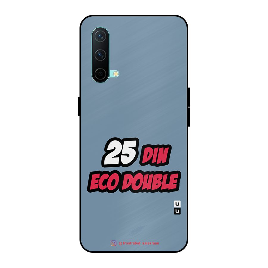25 Din Eco Double SteelBlue Metal Back Case for OnePlus Nord CE 5G