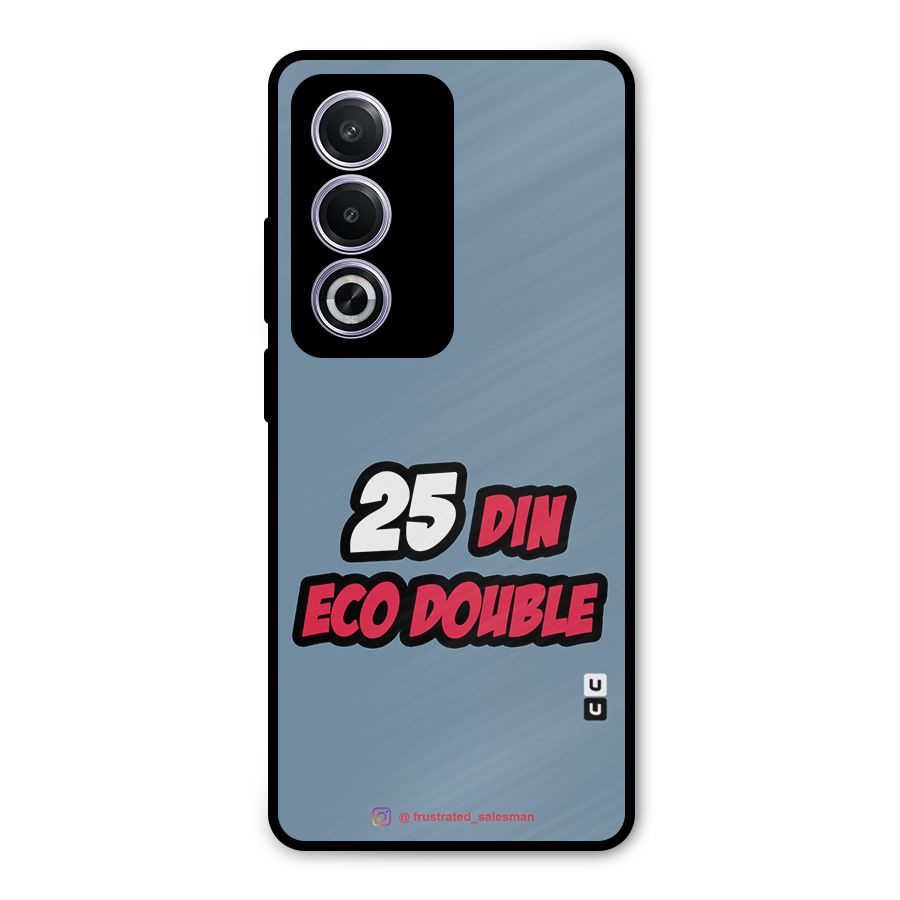 25 Din Eco Double SteelBlue Metal Back Case for Oppo K12x