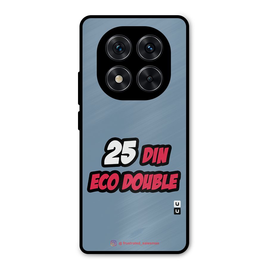 25 Din Eco Double SteelBlue Metal Back Case for Redmi Note 14 Pro 5G