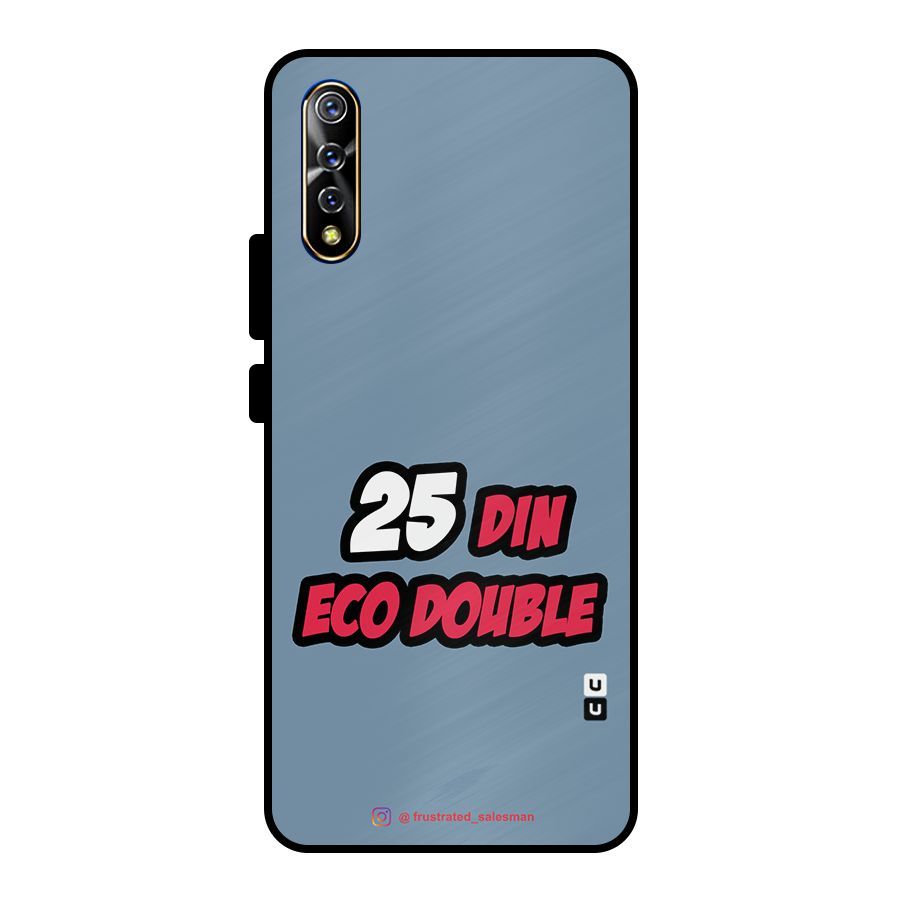 25 Din Eco Double SteelBlue Metal Back Case for Vivo S1