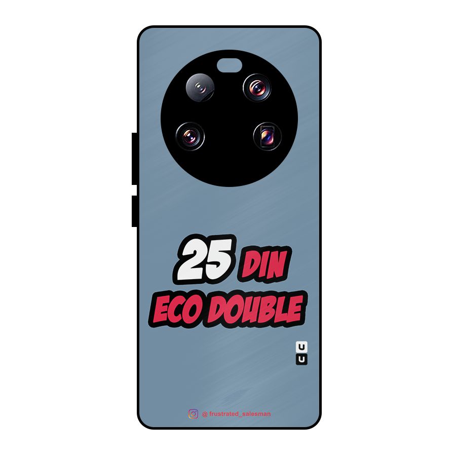 25 Din Eco Double SteelBlue Metal Back Case for Xiaomi 13 Ultra