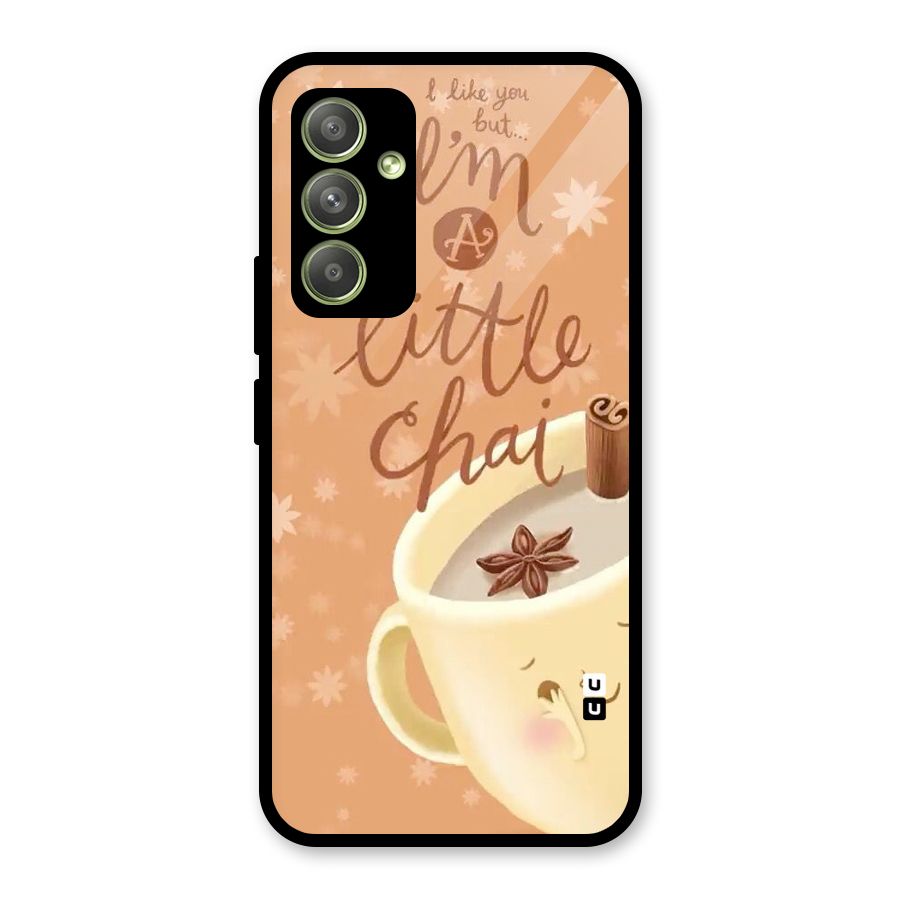 A Little Chai Glass Back Case for Galaxy A54