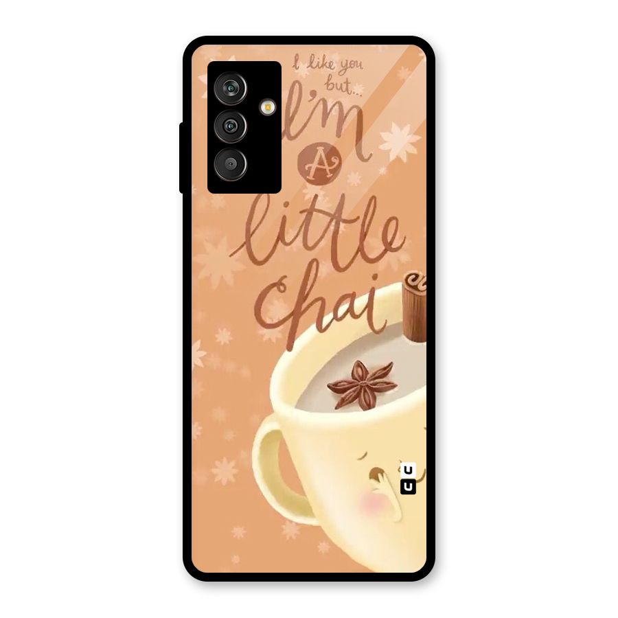 A Little Chai Glass Back Case for Galaxy M13