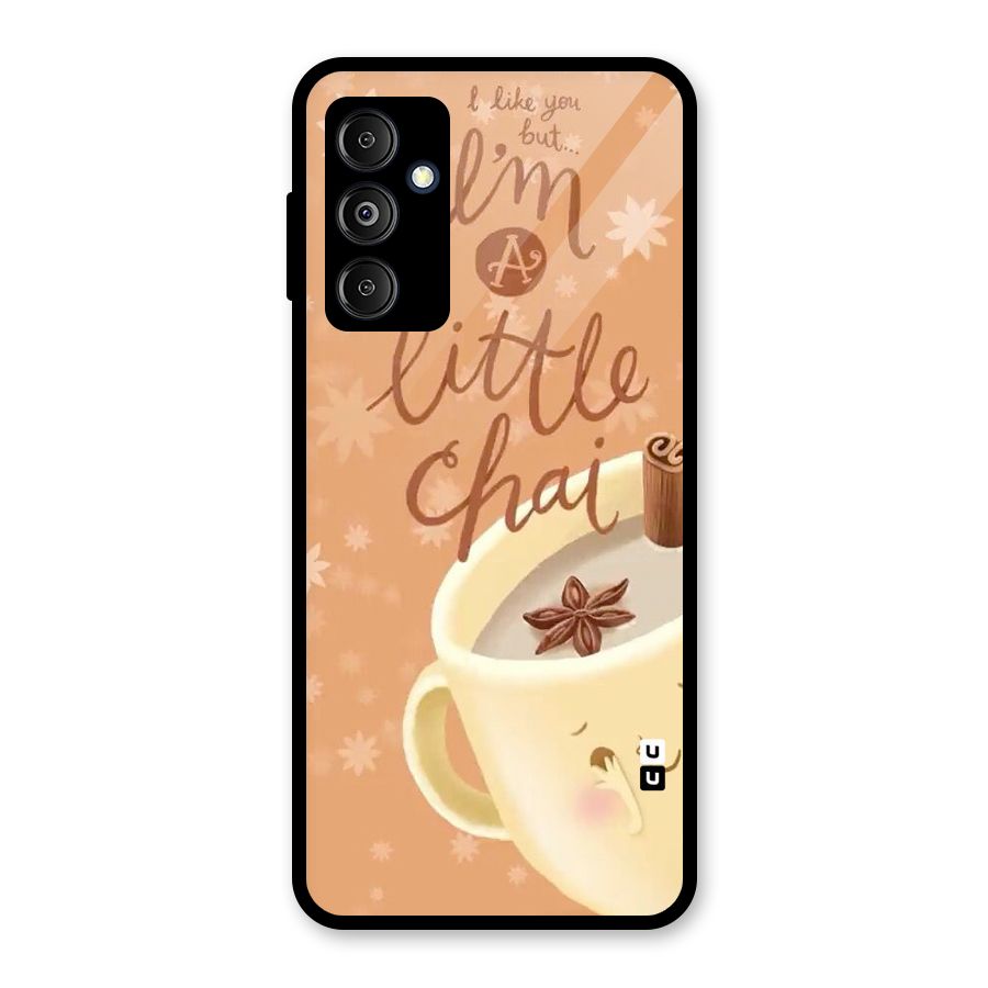 A Little Chai Glass Back Case for Galaxy M14 5G