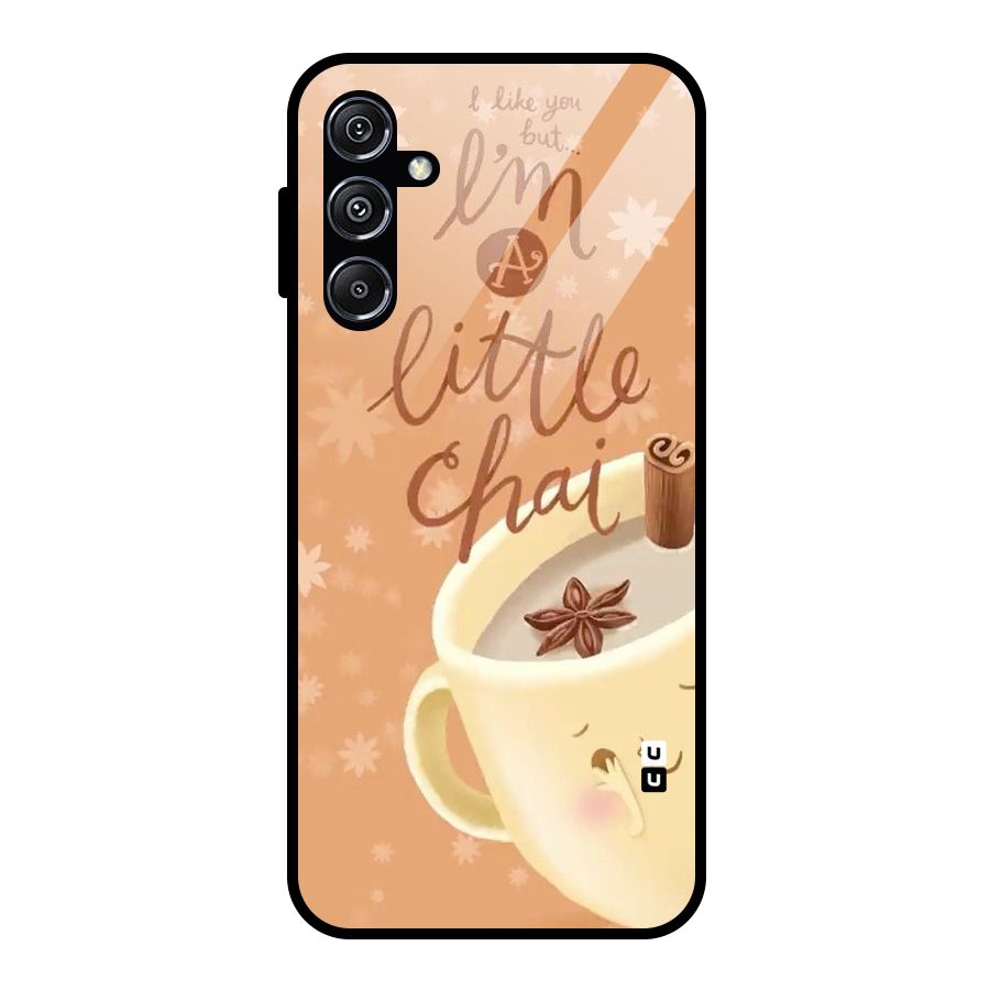 A Little Chai Glass Back Case for Galaxy M34 5G