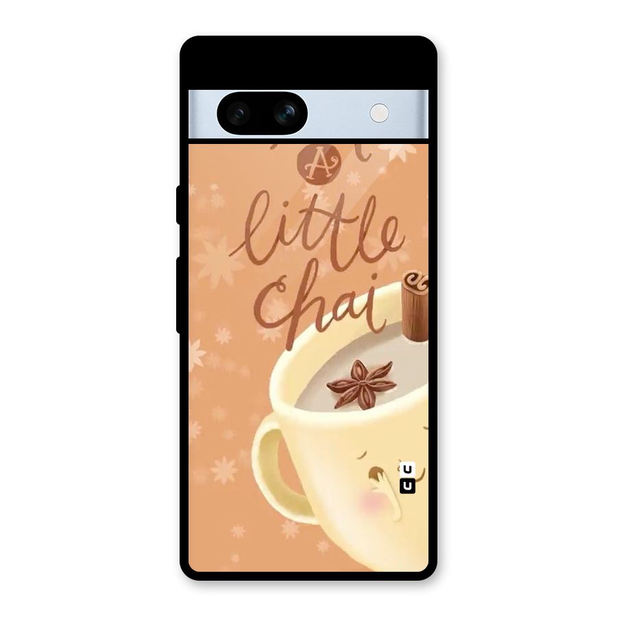 A Little Chai Glass Back Case for Google Pixel 7a