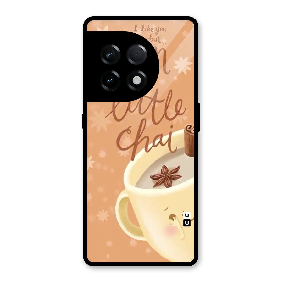 A Little Chai Glass Back Case for OnePlus 11R