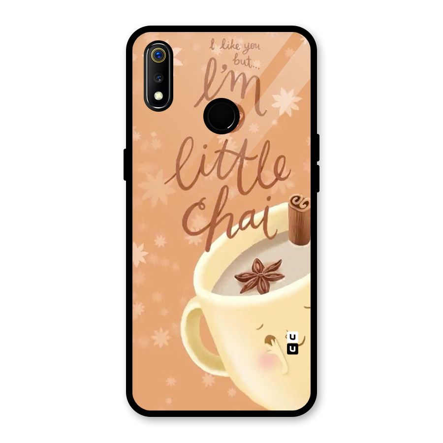 A Little Chai Glass Back Case for Realme 3