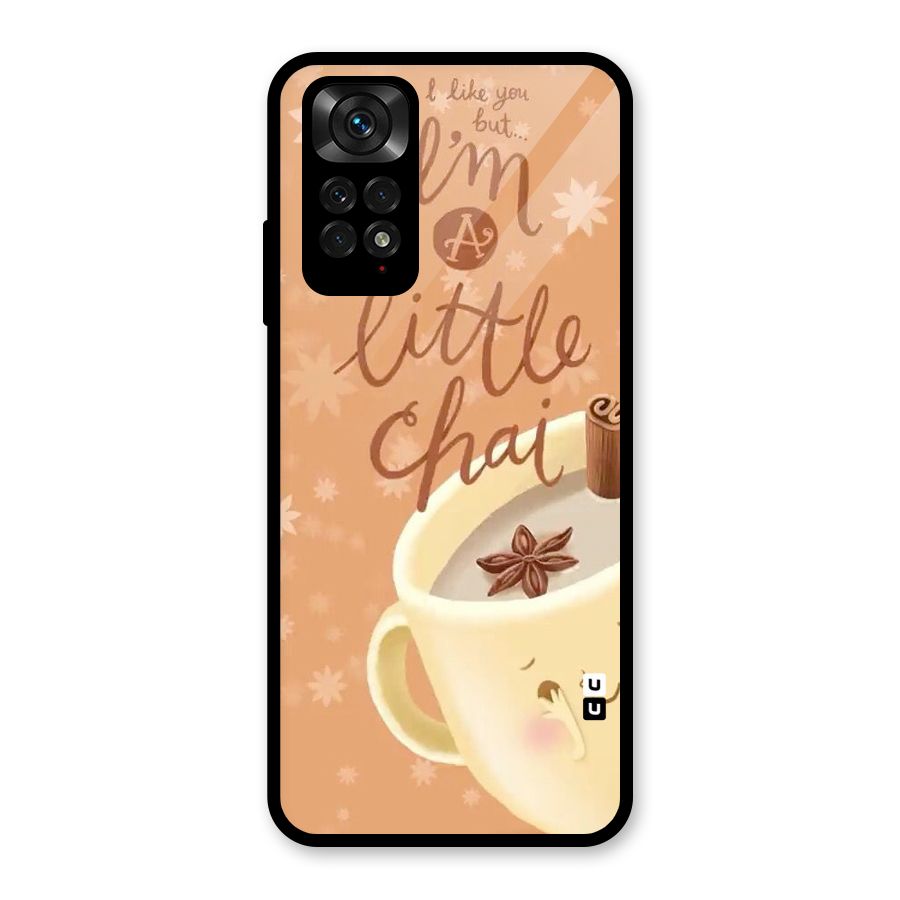 A Little Chai Glass Back Case for Redmi Note 11S