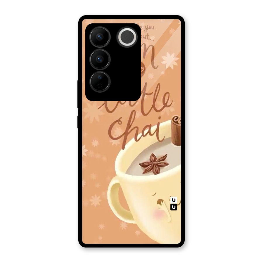 A Little Chai Glass Back Case for Vivo V27