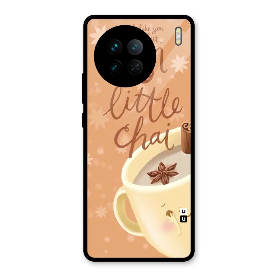 A Little Chai Glass Back Case for Vivo X90