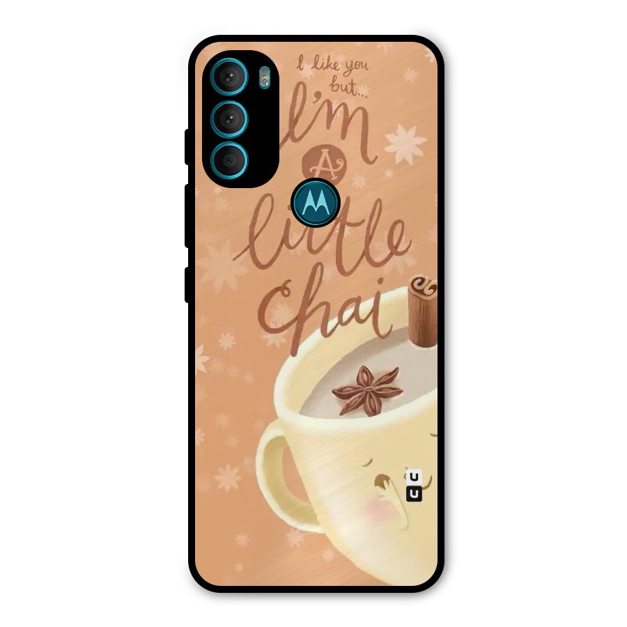 A Little Chai Metal Back Case for Moto G71 5G