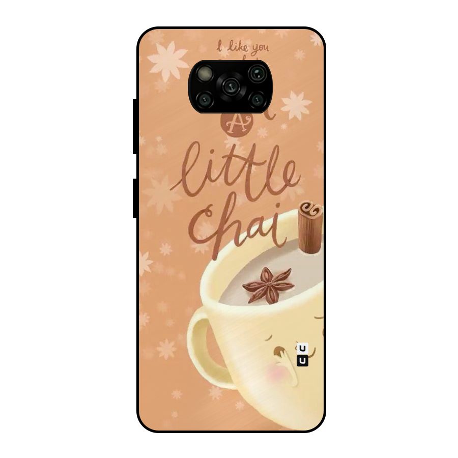 A Little Chai Metal Back Case for Poco X3