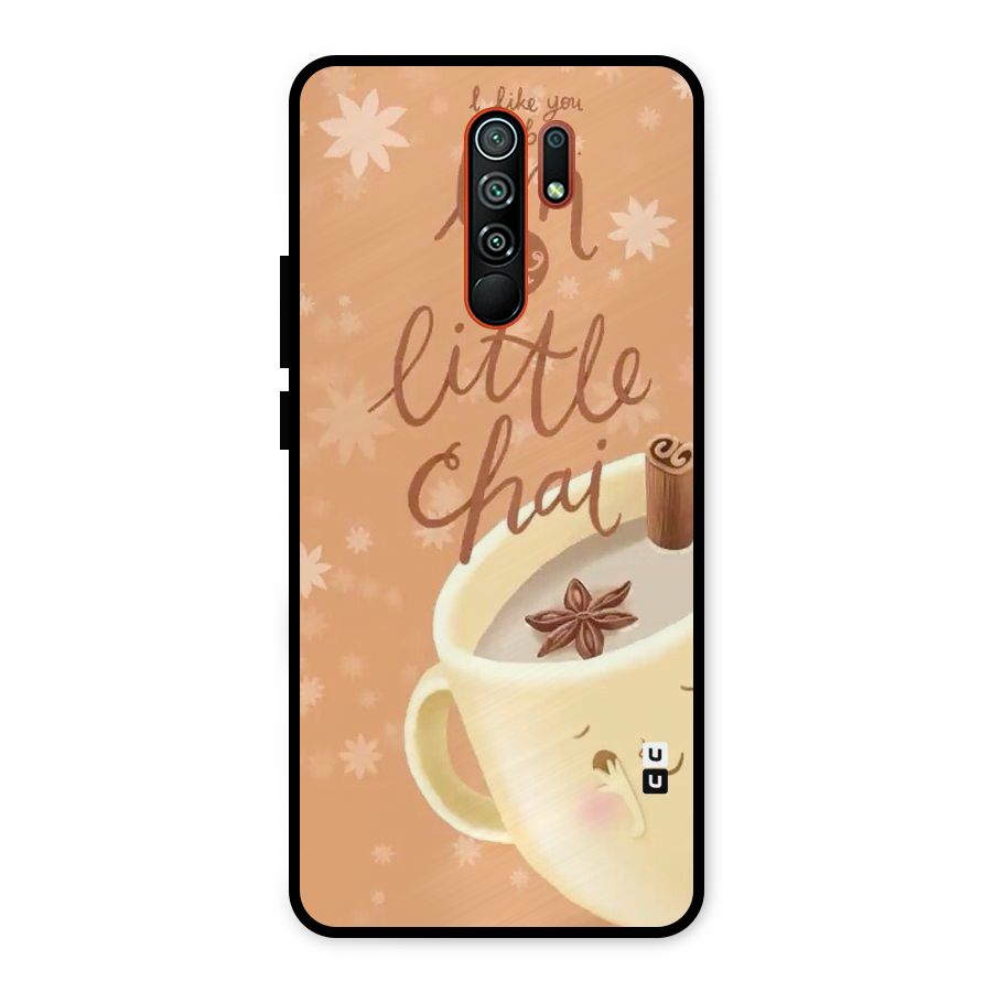 A Little Chai Metal Back Case for Redmi 9 Prime