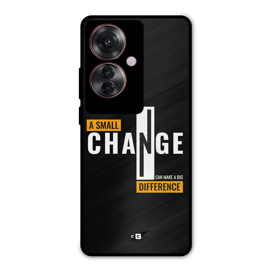 A Small Change Metal Back Case for Oppo F25 Pro