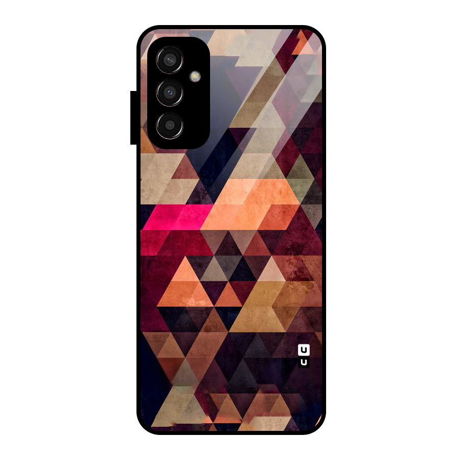 Abstract Beauty Triangles Glass Back Case for Galaxy F13