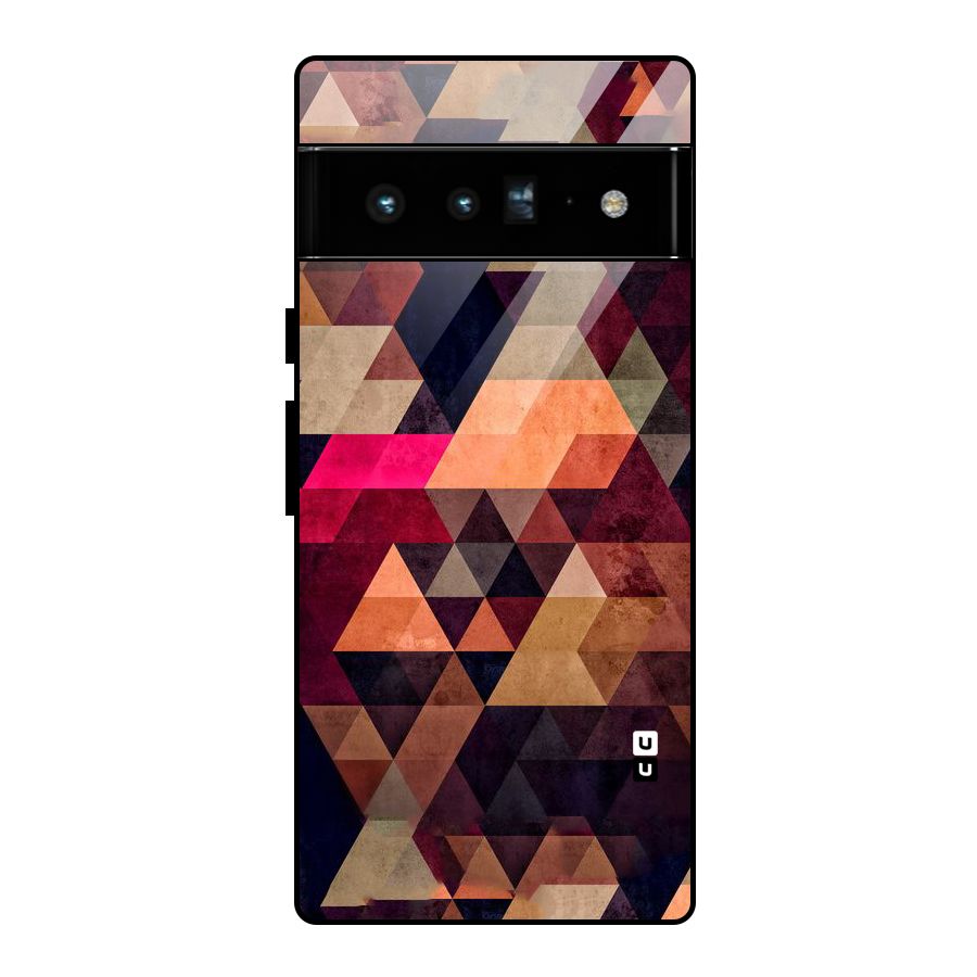 Abstract Beauty Triangles Glass Back Case for Google Pixel 6 Pro