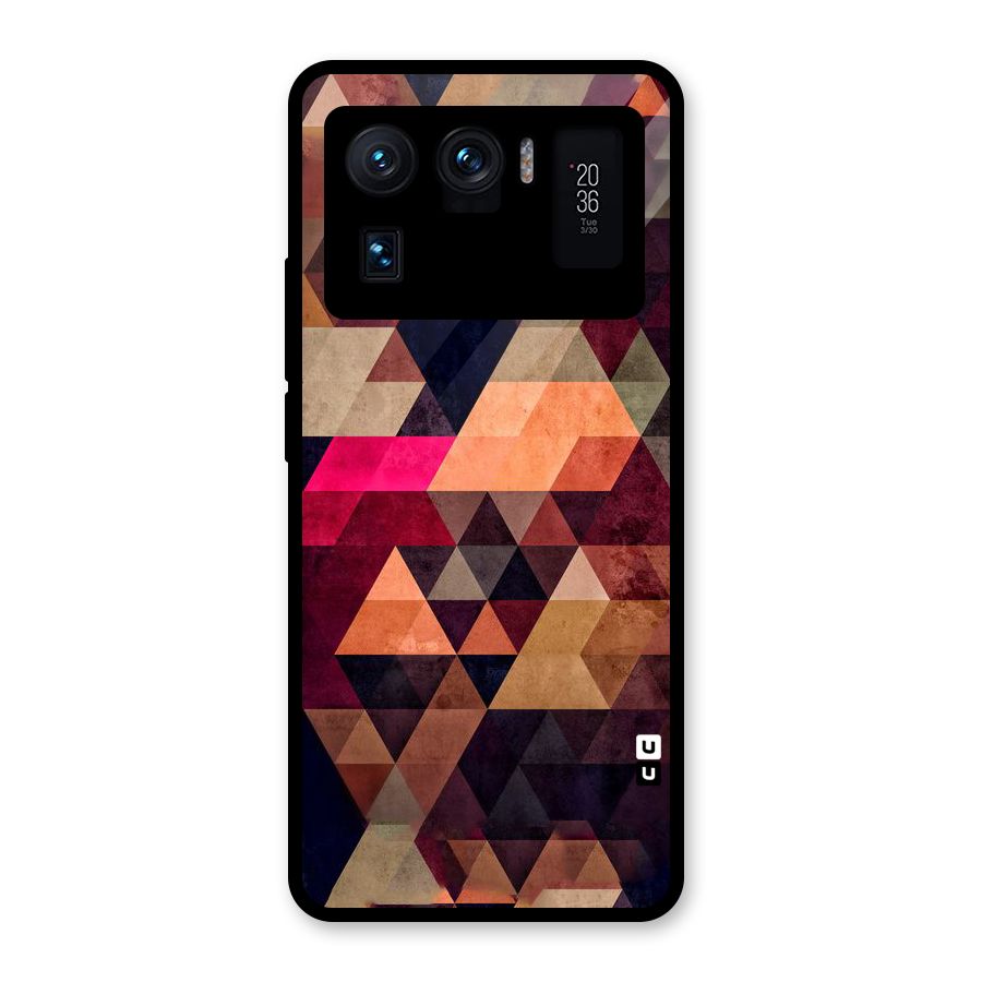 Abstract Beauty Triangles Glass Back Case for Mi 11 Ultra