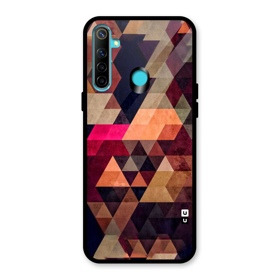 Abstract Beauty Triangles Glass Back Case for Realme Narzo 10