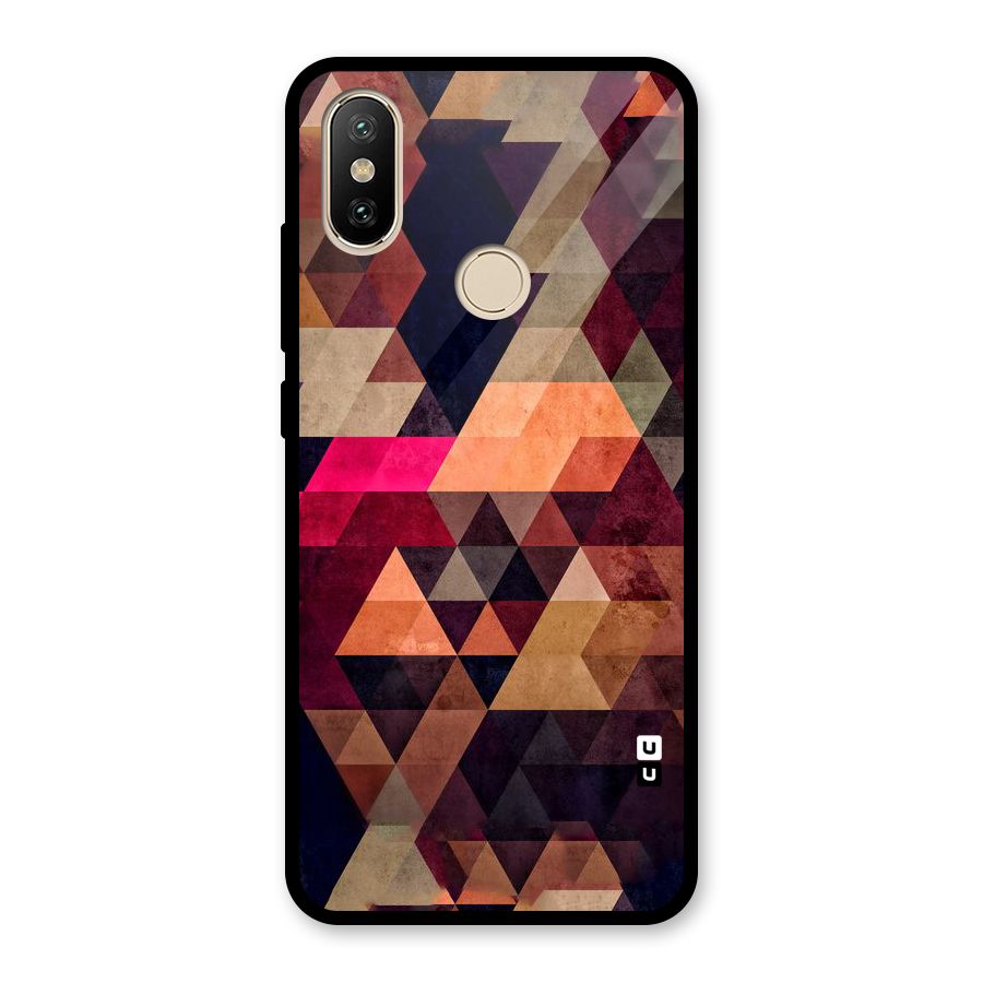 Abstract Beauty Triangles Glass Back Case for Redmi A1