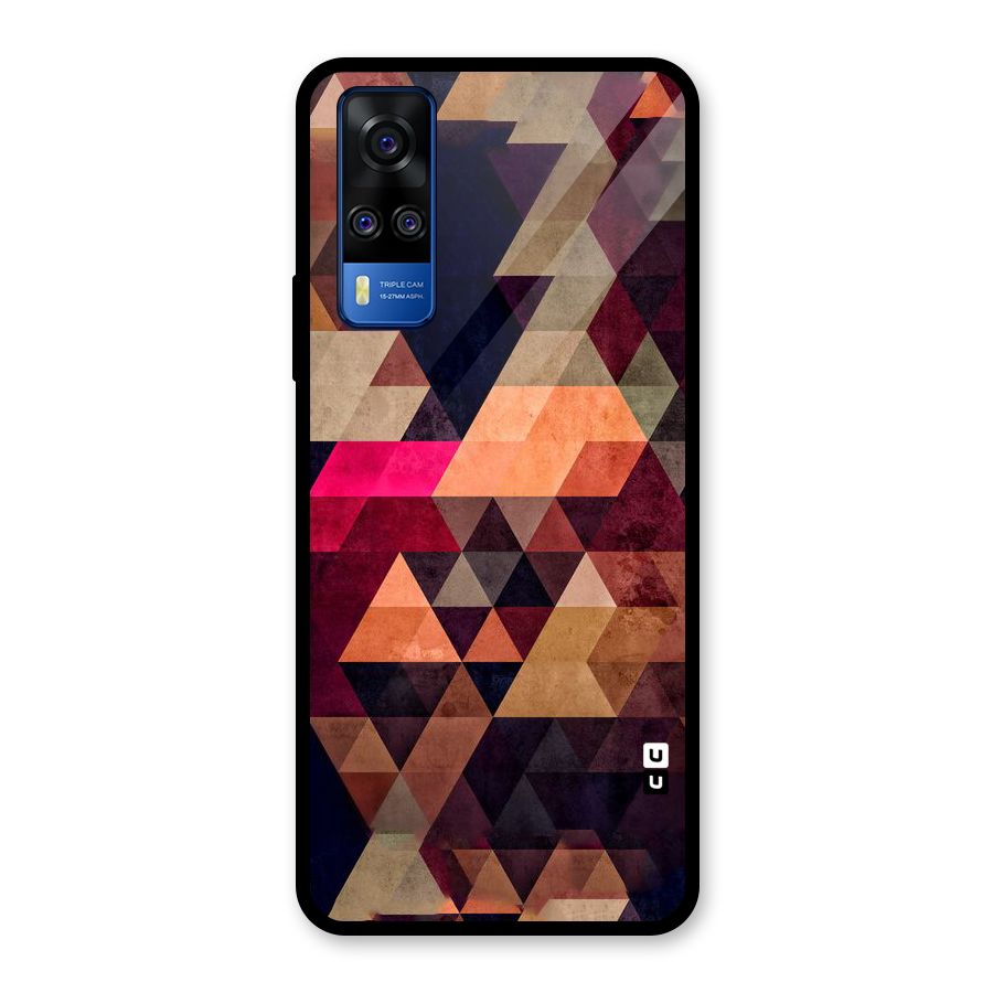 Abstract Beauty Triangles Glass Back Case for Vivo Y31