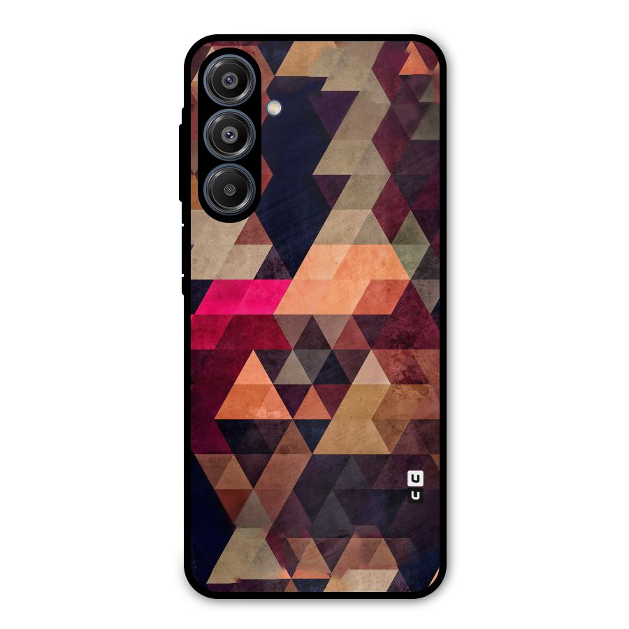 Abstract Beauty Triangles Metal Back Case for Galaxy A16 5G