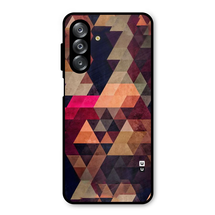 Abstract Beauty Triangles Metal Back Case for Galaxy A26