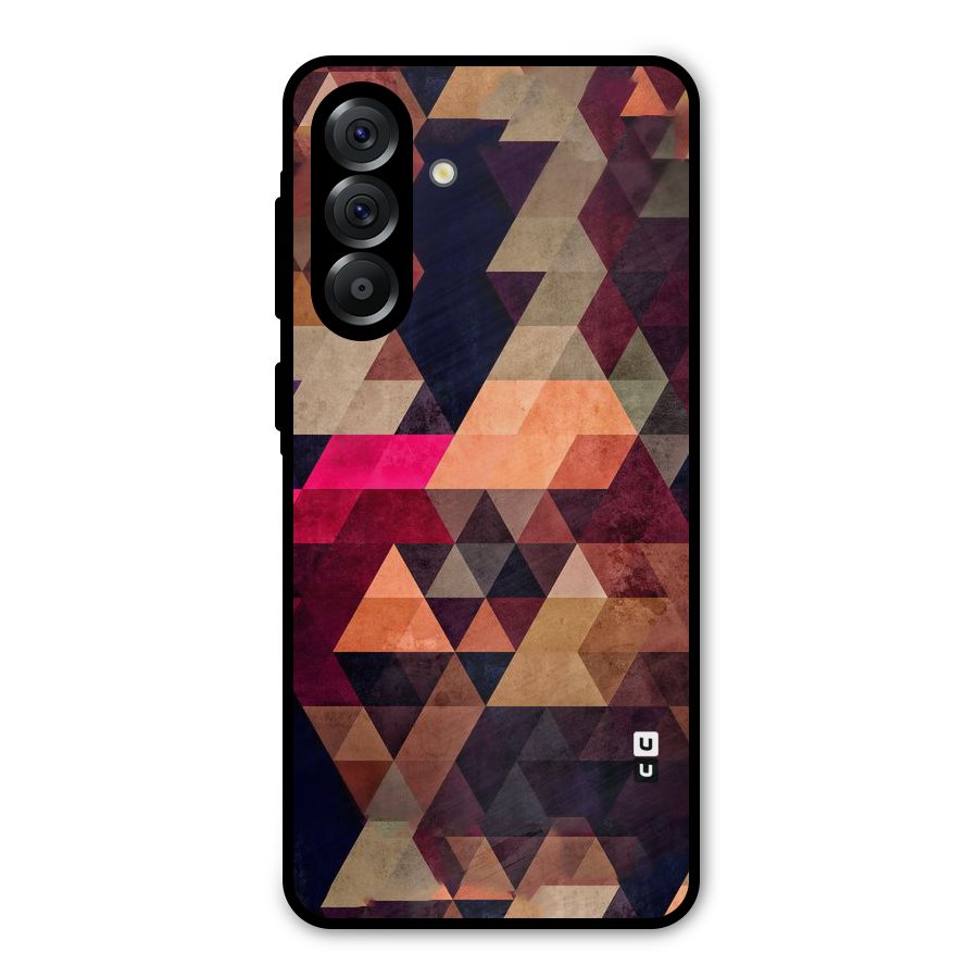 Abstract Beauty Triangles Metal Back Case for Galaxy A36