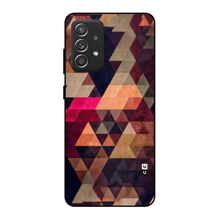 Abstract Beauty Triangles Metal Back Case for Galaxy A52s 5G