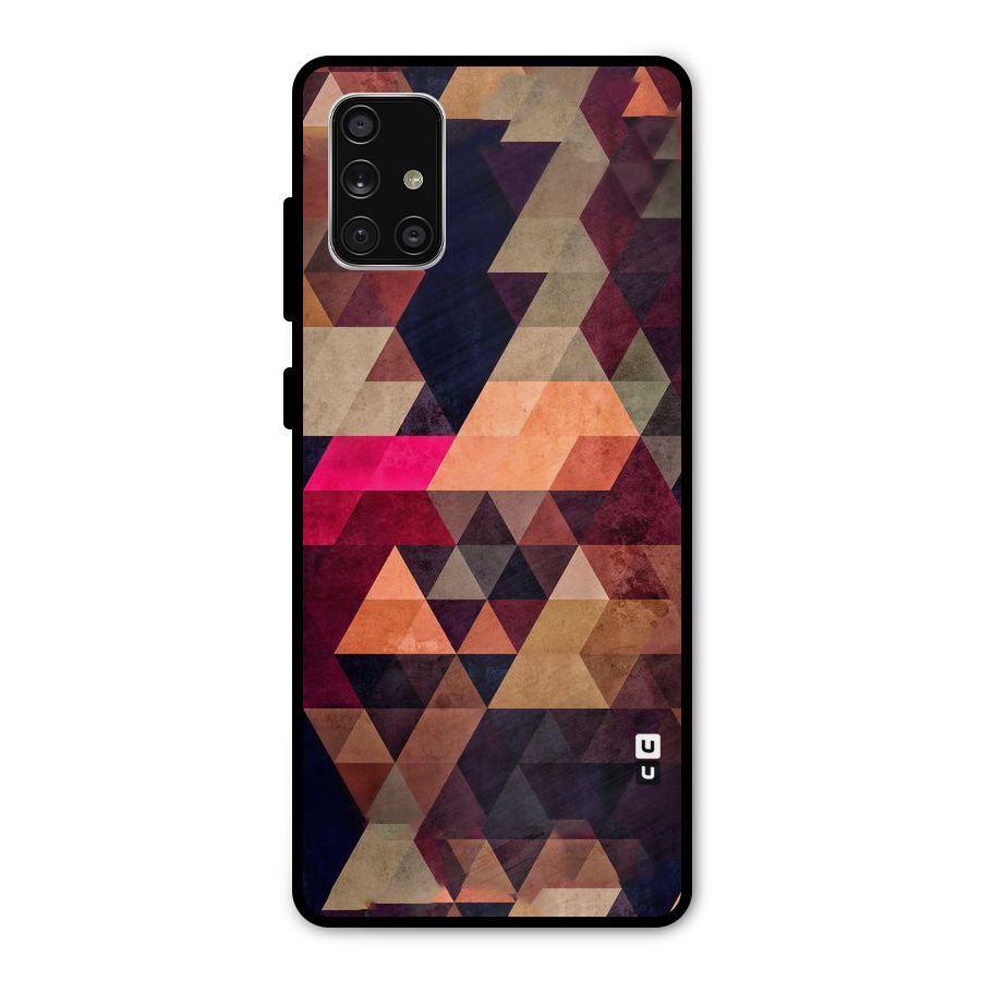 Abstract Beauty Triangles Metal Back Case for Galaxy A71